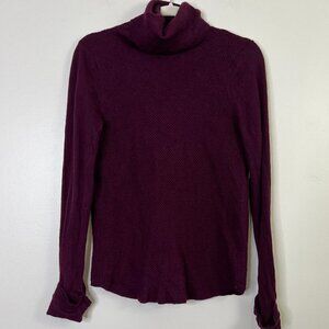 Adrienne Vittadini 100% Extra Fine Merino Wool Turtleneck Classic Sweater